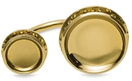 Alessi ESA03 1S Ring aus Stahl mit antiallergener PVD-Beschichtung, Gold, Steel