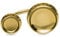 Alessi ESA03 1S Ring aus Stahl mit antiallergener PVD-Beschichtung, Gold, Steel