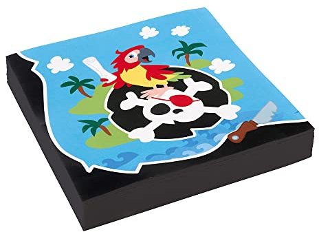Pirat-Seeräuber-Pirates Servietten 20 Stück - Größe: 33x33 cm