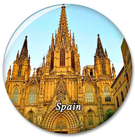 Spanien Barcelona Kathedrale Gothic Quarter Kühlschrank Magnet Dekorativer Magnet Aufkleber Reise Souvenir Kollektion Tourist Stadt Geschenk Whiteboard Küche
