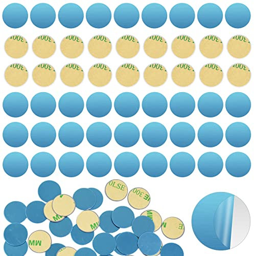 QincLing 150 Stück Metallplättchen Selbstklebend, 150mm Handyhalter Magnet Kleben Dünne Metallplatten Handy Magnet Aufkleber Handyhalterung Auto Platte Runde Metallscheiben Für Tonies Figuren Magnete
