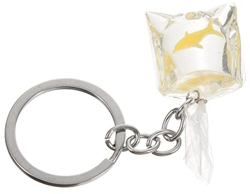 RORPOIR Fish Keyring Fish in a Bag Key Chain Charm Cute Bag Pendant for Car Keys Backpack Purse and Phone Accessories Lightweight Portable Novelty Gift for Beach Lovers