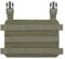 GYDEHUTJ Molle Placard Hoop and Loop Front Flap Hanging Panel for Tactical Chest Rig Huntting Vest Plate Carriers, Ranger Green, One size