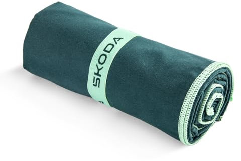 Skoda 6U0084500A Handtuch Sporthandtuch Funktionshandtuch 70x150cm, grün