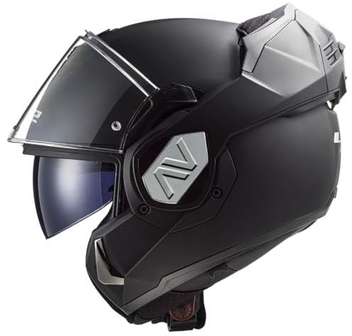 LS2, modularer motorradhelm ADVANT Matt-schwarz UCS + intercom 4X XXL