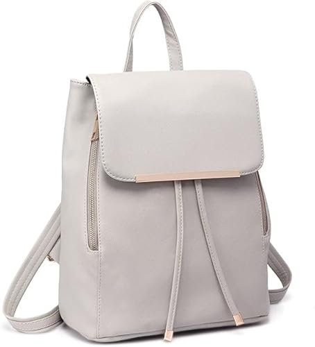 Miss Lulu Rucksack Damen Klein Wasserdicht Rucksack Cityrucksack Backpack Women Modern Backpack Damen PU Leder für Reisen Arbeit Schule
