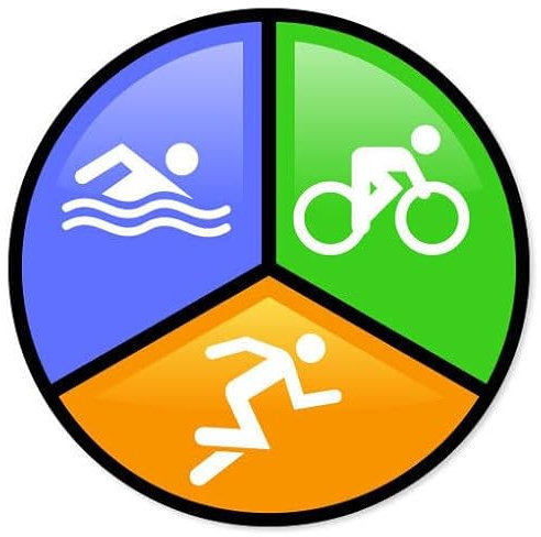 WildeBabsKLBT Triathlon Ironman Color car K950 Hochwertiger Premium Auto-Aufkleber Sticker Decal Autoaufkleber Aufkleber-Folie 12cm