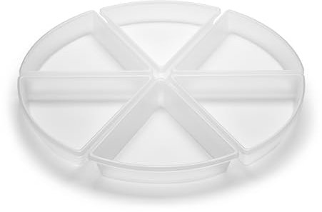 TickiT 73574 Discovery Trays desordenada pequeños-Bandejas de Juego sensoriales para niños-Inspire Play Jugar en Agua y Arena, Color Blanco, Medium (Commotion Ltd