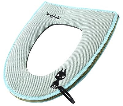 Zerodeko 1Pc Inverno Sedile del Water Sedili WC Sedile del Water Pad Riscaldato Sedile del Water Commode Fodere WC più Caldo Sedile del Water Paraurti Pad Tazza del Water Sedile Sedile del