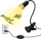 Schildkröte Wärmelampe für Aquarium Reptilien mit 240CM Kabel UVA UVB Lampe Terrarium mit Clip Reptilien Heizlampe mit 40CM Einstellbar Schwanenhals E27 Wärmestrahler Aquarium Tiere(Keine Glühbirne)