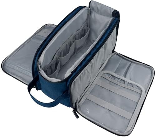 Gloppie Kulturbeutel Herren Damen Kosmetiktasche Reise Waschtasche XXL Große Kulturtasche 10L wasserdichte Toiletry Bag, Blau