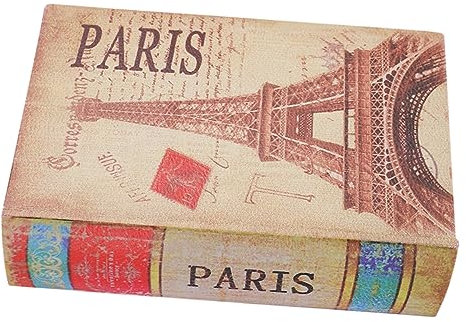 STOBOK Falsche Buchdekoration Buchförmige Aufbewahrungsbox Vintage-kunstbücher Buchförmige Kordel-organizer Bücherregal-dekoration