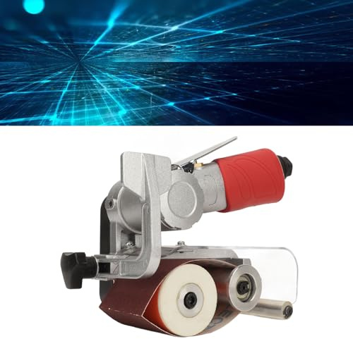 EIMSOAH Electric Belt Sander, Pneumatic Polishing Grinding Machine for Metal Wood Crafting with Sanding Band Multi Function Tool