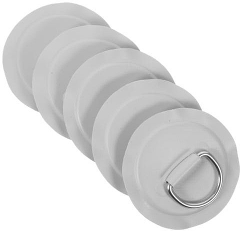 BESTonZON 5stücke D-Ringe Für Aufblasbare Paddle-Boote Aus Edelstahl Und PVC Praktisches D-förmiges Design Für Schlauchboote Und Kajaks Langlebig Und Robuste D-Ring-schnallen Als Zubehör Für