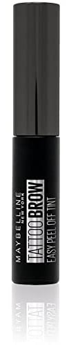 Maybelline New York Tattoo Brow Peel Off Eyebrow Gel Tint, Semi-Permanent Colour, Waterproof, Lasts up to 3 Days, Colour: Black Brown (Pack of 6)