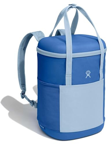 Hydro Flask Cooler Backpack for Beverages - Insulated Soft Travel Lunch Bag - 20 L Capacity in Cascade and Surf Blue