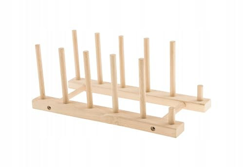 PEEWIT Holz Tellerständer Tropffläche Buchengriff Küchenschale