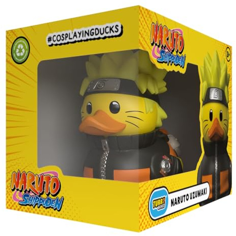 TUBBZ Naruto Uzumaki Rubber Duck Collectible Toys Boxed 8.9cm | Official licensed product of Naruto manga , Naruto Uzumaki Vinyl Duck with box, anime figure, for décor, anime gifts