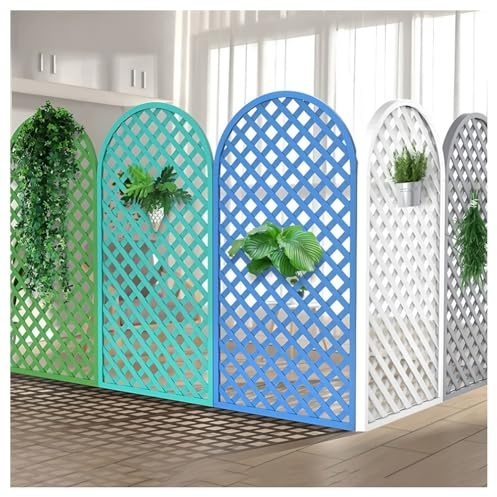 Freistehender Sichtschutz für den Außenbereich, Spleißbarer Dekorationszaun für Garten, Hof, ideal für Kletterpflanzen