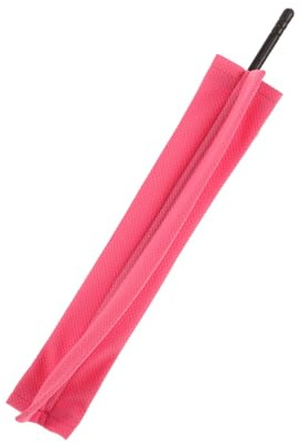 Flötenreinigungstuch 1 Stück Packung mit 34,5cm Reinigungsstange | Rosa Fasermaterial, Fusselfrei, Präzise Vernähte Kanten, für Schule und Heimübung, Schonende Pflege