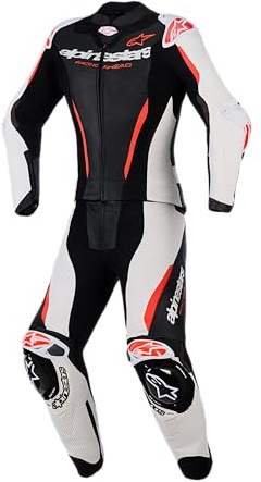 Alpinestars Stella GP-R7 Damen Lederkombi 2-tlg. schwarz/weiß/fluo rot 4 | Belüftet