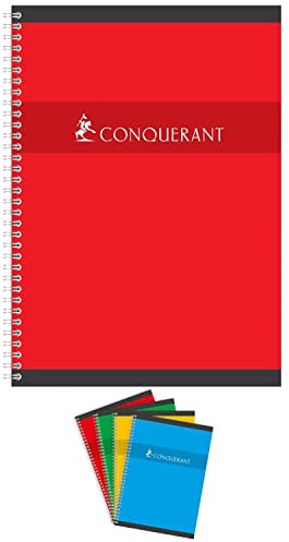 amelin Cahier Reliure Spirale 21x29,7 cm 180 Pages Petits Carreaux Papier 70G Nf 64 Conquerant Sept