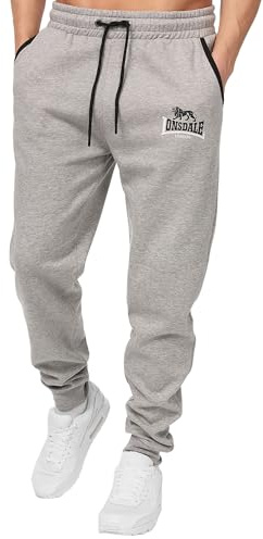 Lonsdale Herren-Jogginghose aus Baumwolle,Freizeithose in normaler Passform | Weiches Fleecefutter, elastischer Kordelzug in der Taille, Bündchen an den Beinenden, Sweathose für Sport,Reisen & den Alltag