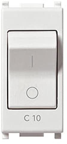 Vimar Serie piatto – Interruttore magnetotermico 1 polo + neutro C10 230 V Bianco