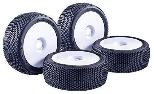 partCore Buggy Reifen Felgen Set Khaos SBR Disk Felge weiß 4er Set 1:8 RC Car