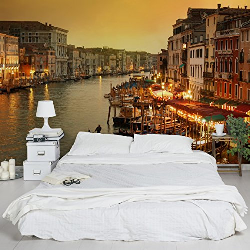 Vliestapete Premium - Großer Kanal von Venedig - Fototapete Breit Vlies Tapete Wandtapete Wandbild Foto 3D Fototapete, Größe HxB: 320cm x 480cm