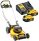DEWALT - XR Brushless 18V 5Ah Li-Ion Lawnmower - DCMW564P2-QW - Cordless Lawn Mower with 2 Batteries, Charger and 55L Pick Up Bag - Cutting Width 48 cm - Mowing up to 800 m² - 36 V