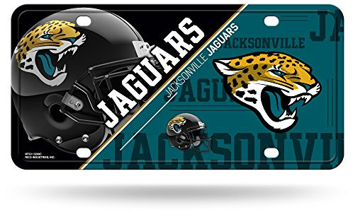 Rico Industries NFL Jacksonville Jaguars Unisex Kfz-Kennzeichen aus Metall, Teamfarbe, Einheitsgröße