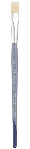 Faber-Castell 282810 Creative Studio Pinsel, Borste flach, Größe 10, blau