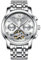 rorios Herren Automatik Mechanisch Armbanduhr Edelstahl Metallarmband Tourbillon Kalender Leuchtend Zeiger Multifunktionen Armbanduhr Wasserdicht Uhr