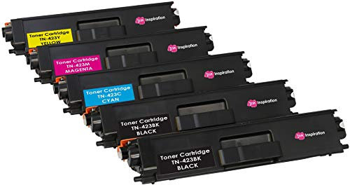 5er Set Premium Toner kompatibel für Brother TN423 HL-L8260CDW HL-L8360CDW MFC-L8690CDW MFC-L8900CDW DCP-L8410CDW DCP-L8410CDN | Schwarz 6.500 Seiten & Color je 4.000 Seiten