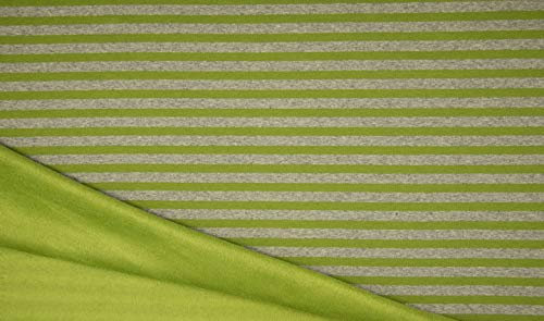 Fabrics-City 2M SOFTIGER Melange BAUMWOLLFLEECE Stoff Fleece Baumwolle Doubleface Spandex METERWARE, 4697(Hell-Grau)