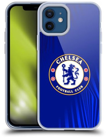 Head Case Designs Offizielle Chelsea Football Club Super Grafik Kamm Gelhülle [Militärischer Schutzgrad] Kompatibel Mit Apple iPhone 12 / iPhone 12 Pro Und Kompatibel Mit MagSafe