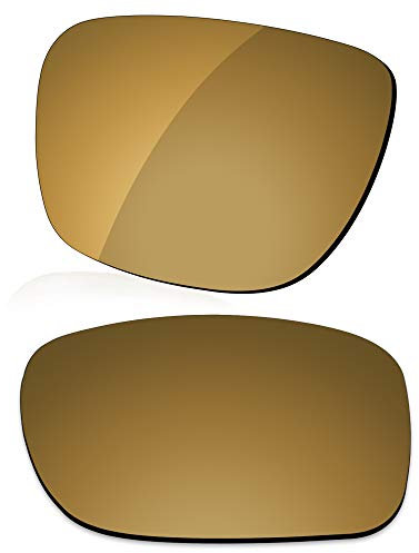 LenzReborn Polarized Lens Replacement for Oakley Holbrook OO9102 Sunglass - Umber Gold - Polarized Mirrored