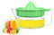WisyLLC Citrus Orange Lemon Squeezer, Manuel hand juicer with measuring cup and greater plastic 600ml (Green)