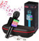 MAGIC SELECT Micrófono Karaoke con Funda de Regalo, Altavoz Bluetooth, Botón Selfie, Grabador de Voz con Tarjeta SD, Efectos de Voz y Eco, para niños y Fiestas, Compatible Android/iOS PC TV