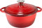 OLLA CACEROLA HIERRO FUNDIDO CON TAPA COCOTTE ROJO, ESMALTE INTERIOR (22 CMS)