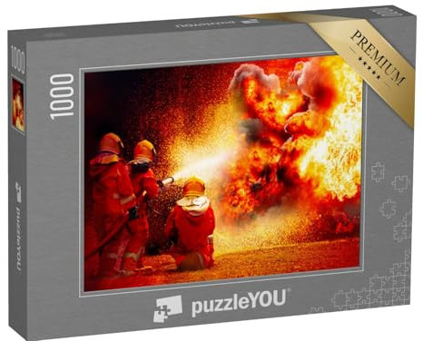 puzzleYOU: Puzzle 1000 Teile „Feuerwehrleute bekämpfen eine Explosion“ – aus der Puzzle-Kollektion Feuerwehr