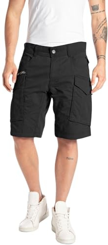 Replay Herren Cargo-Shorts Joe Short Regular-Fit mit Stretch, Black 098 (Schwarz), 34W
