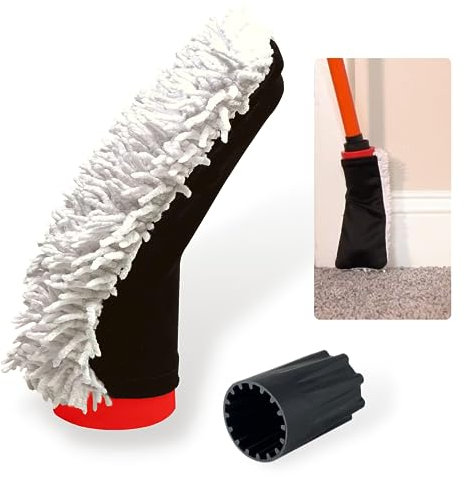 BYE-BYE RAGS: Multipurpose Microfiber Cleaner Brush Attachment | Extension Mop Pole Attachment for Paint Cleanup, Washing Walls, Ceiling, Floors, and More | The Ultimate Cleaning Tool Set