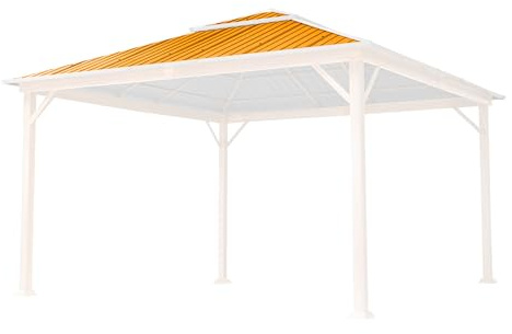 Ersatz-Dachplatten 4x4 m Hardtop Dach Stahldach für Gartenpavillon Forest Superior