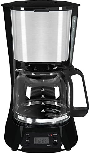 Exquisit Kaffeemaschine KA 6119 isw | Warmhalteplatte | bis zu 15 Tassen | Tropfstopp | Filterkaffeemaschine