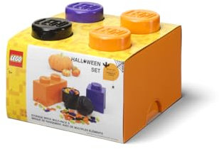 LEGO Storage Brick Multipack S, Stackable Storage Boxes, Set of 3 pcs, Perfect for Desk Storage, LEGO Organizer, Toy Box, Home Decor, Mix of colors