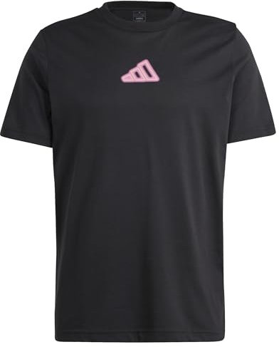 adidas Herren AEROREADY Tennis Play Graphic Tee T-Shirt, Black, XL