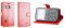 Coque pour Doro 1880/1881 Rabat Housse Étui de Protection Antichoc pour Smartphone (Coque de Coloris Rouge)