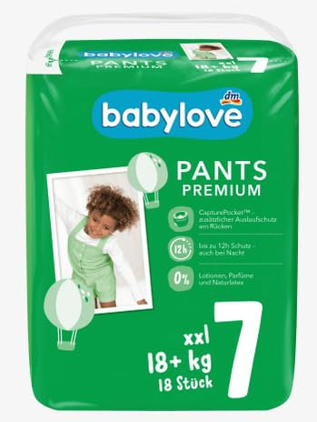 babylove Baby Pants Premium Gr. 7, XXL, 18+ kg, 18 Stück